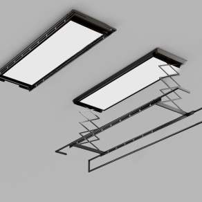 现代晾衣架3D模型下载